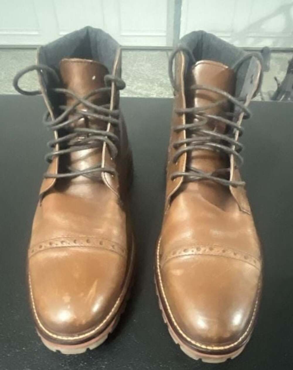 Warfield & Grand Peralta Wingtip Chukka Boots Brown Leather